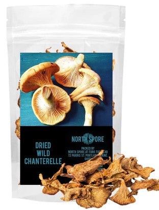 North Spore: Dried Wild Chanterelle Mushrooms