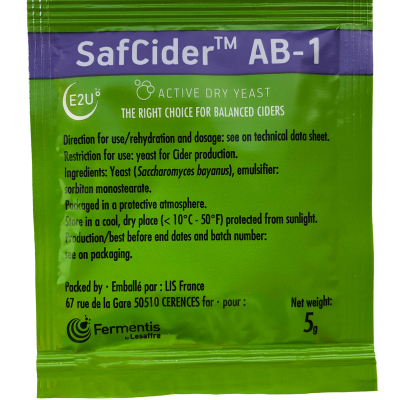 SafCider AB-1 Dry Cider Yeast