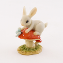 Bunny on Mushroom with Butterfly