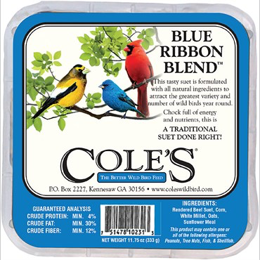 Cole's Blue Ribbon Blend Suet Cake - 11.75 oz