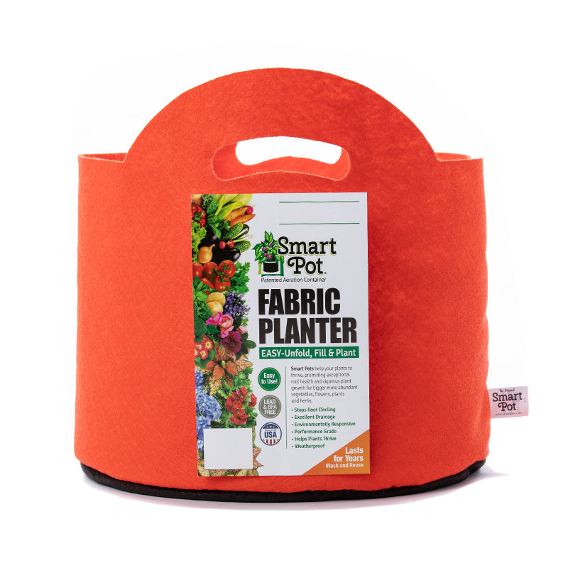 Smart Pot Fabric Planter with Handles - Mandarin Orange