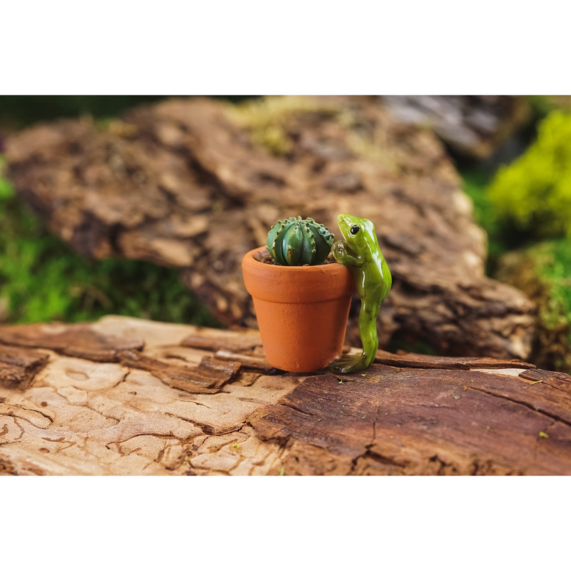 Mini Frog with Cactus Pot