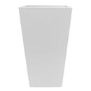 Bloem Finley Tall Casper White Square Planter - 20 In