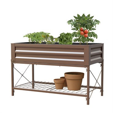 Panacea Brown Elevated Raised Bed with Stand