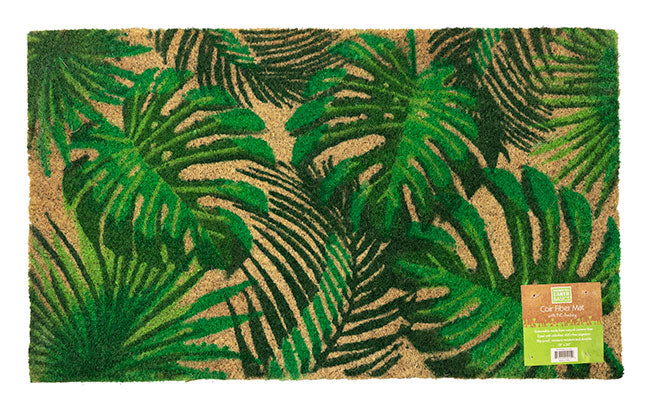 philodendron leaf mat Philodendron Coir Doormat