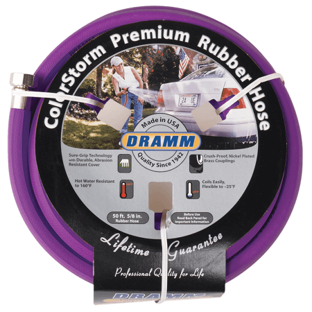 Dramm ColorStorm Premium 5/8" Rubber Garden Hoses - 50 ft