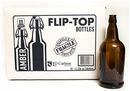 Amber Swing Top Bottles - 1 liter