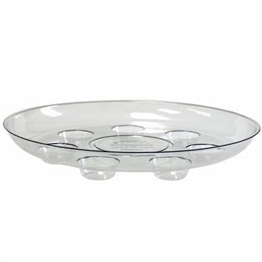 carpet saver plant saucer 14 Inch Carpet Saver Heavy Footed Saucer, Clear
