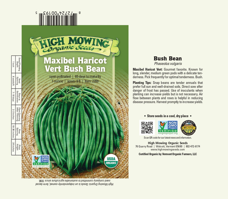 Maxibel Haricot Vert Bean Seeds