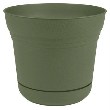 bloem saturn plastic planter Bloem Saturn Planter with Saucer - Living Green