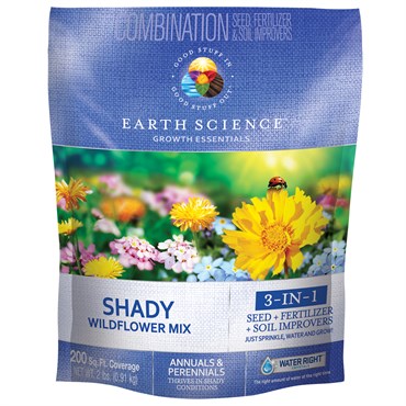 roll of wildflower seeds Earth Science 2 lb Wildflower Shady Mix
