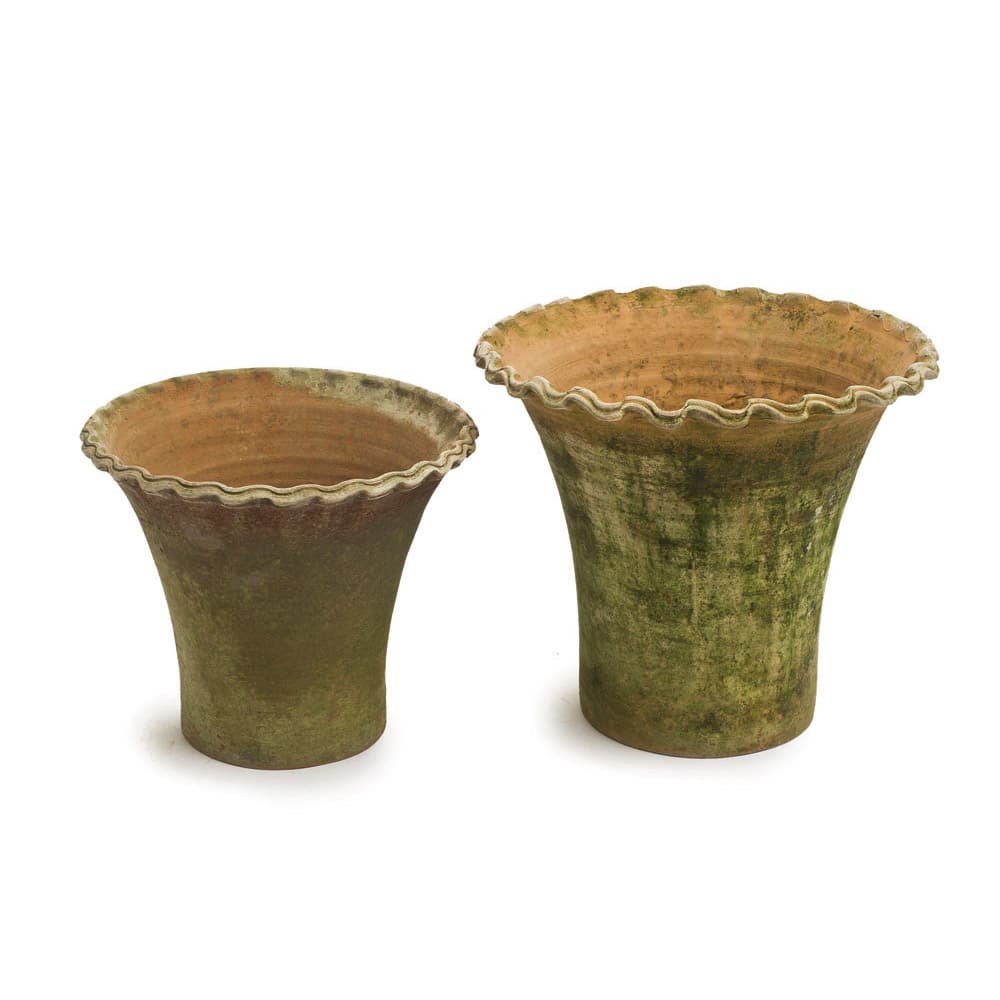 Aged Pie Crust Planters