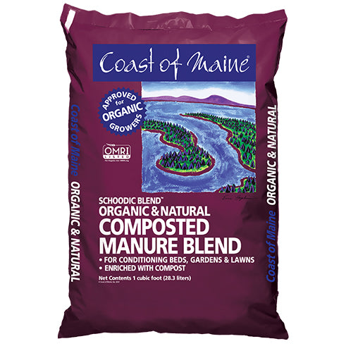 Coast of Maine Schoodic Organic Cow Manure Blend Compost - 1 cu ft