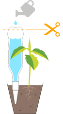 Blumat XL Easy Bottle Adapter Plant Watering Stake - 2 pack