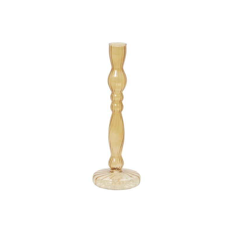 Raywood Candlestick 2.5"x 8.5"in - Yellow