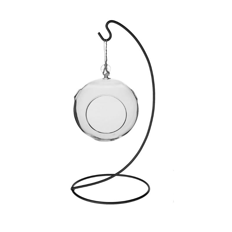 Round Hanging Terrarium Crystal w/Stand - 5.25"