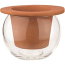 Self-Watering Pot - Terra in Clear Glass -4.5"