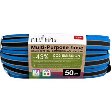 Fitt Force: HiFlo 50ft-Blue with Black Stripe