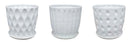 Matte White Planter-Assorted-6 in