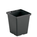 Deep Square Nursery Pot-Black 4.5in
