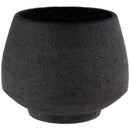 Tapered Stoneware Pot - Charcoal - 4.5"