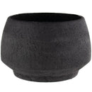 Tapered Stoneware Pot - Charcoal - 6"