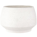 Tapered Stoneware Pot - White - 6"