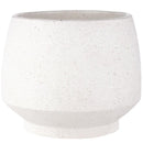 Tapered Stoneware Pot - White - 6.5"