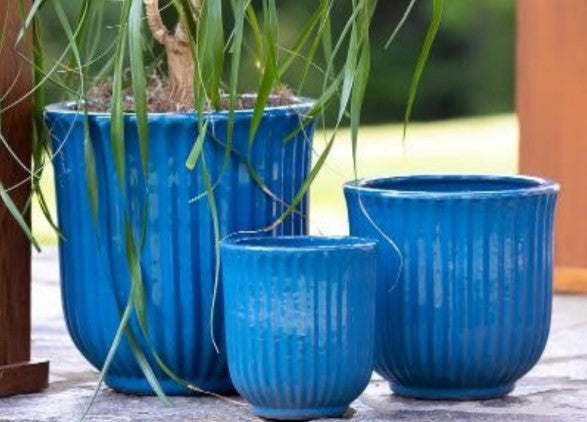 Sawyer Planter - Small-Blue - 8"