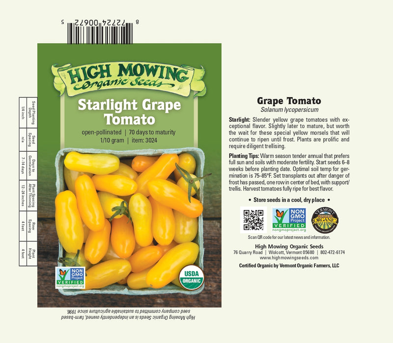 HM: Tomato: Starlight Grape Seeds