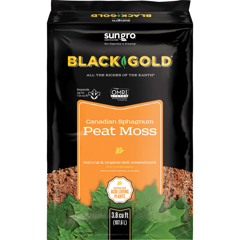 Black Gold Natural & Organic Canadian Sphagnum Peat Moss-3cuft