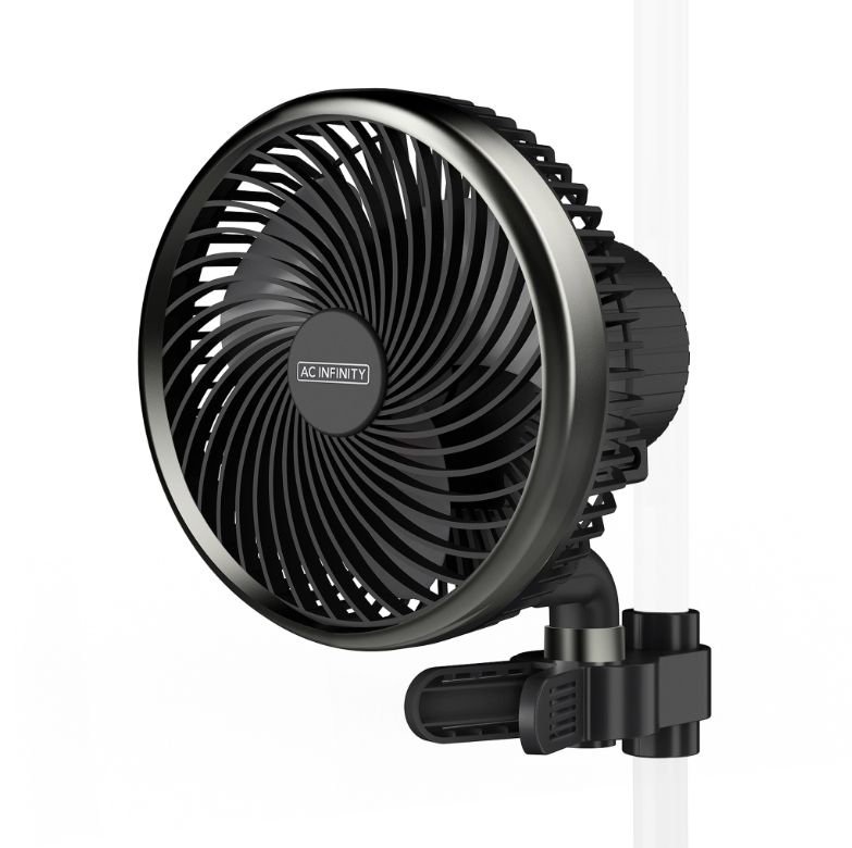 AC Infinity: Cloudray S6 Oscillating Clip Fan-10 Speed-6 in