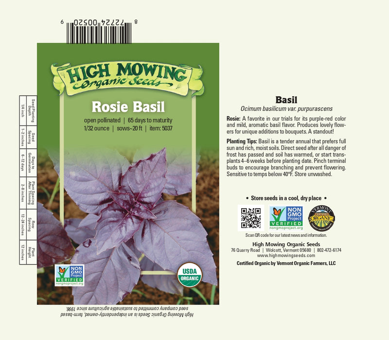 HM: Basil: Rosie Seeds