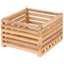 Square Cedar Basket with Hangers - 8 in