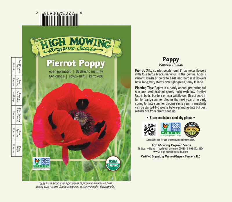 Pierrot Poppy Seeds