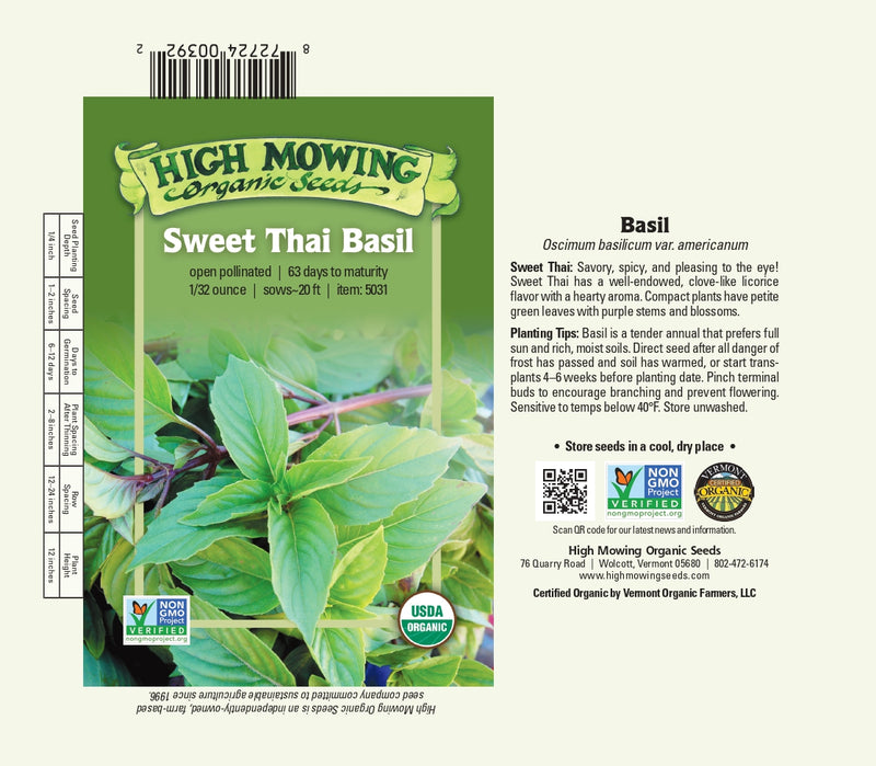 HM: Basil: Sweet Thai Seeds