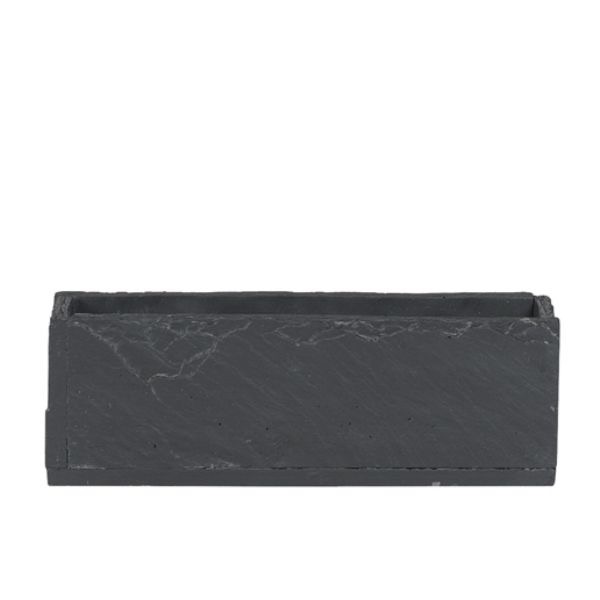 Slate Color Cement Rectangle - 9.75x3 in