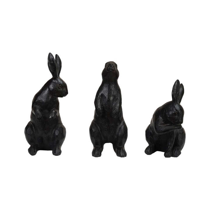 Polyresin Rabbit - Assorted - 5"