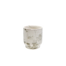 Stoneware Round Planter - White - 4"