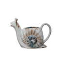 Stoneware Snail Shaped Pitcher - 6"