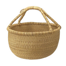 African Artisan Large Round Basket