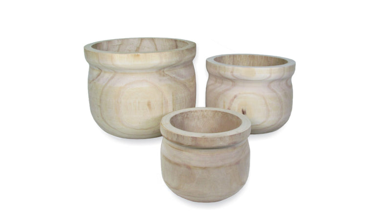 Natural Wood Pot or Bowl Container