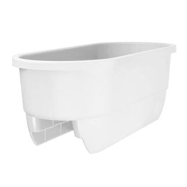 apollo box planters Apollo: Dual Deck Rail Planter-24 in White