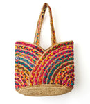 Chindi Multicolor Carryall Tote - Hand Woven