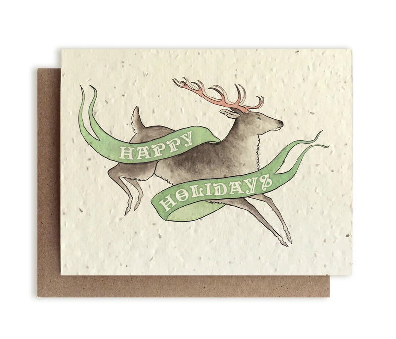 Reindeer Holiday Greeting Card