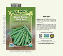 Peas: Green Arrow Shell Pea Seeds