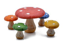 Mushroom Table with 4 Chairs