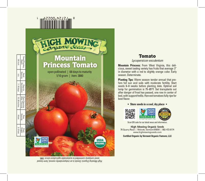 HM: Tomato: Mountain Princess Seeds