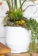 Emerson Planter-Matte White-7x7in