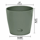Bamboo Self Watering Planter - Sage Green - 7"